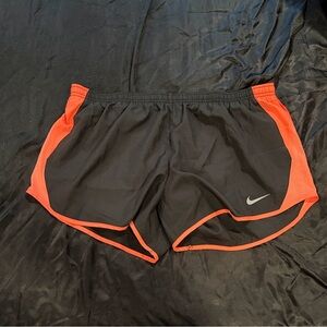 Nike Black and Orange Women's Shorts